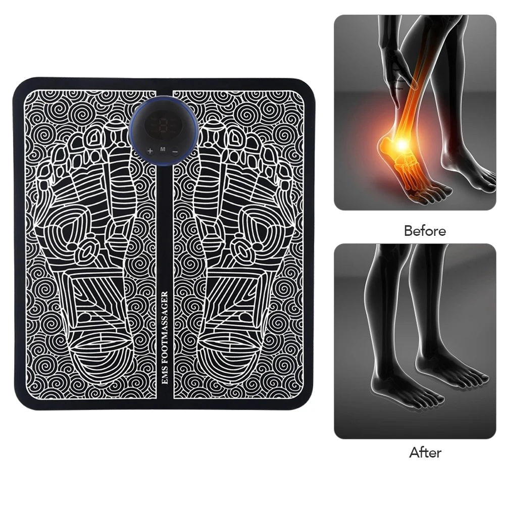 Portable foot massager for stress-free foot care.
