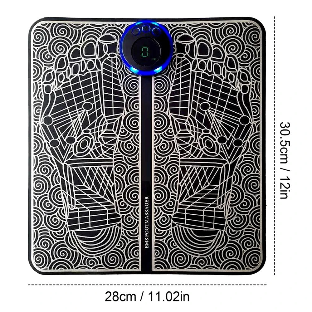 Length and width of Electric Foot massager.