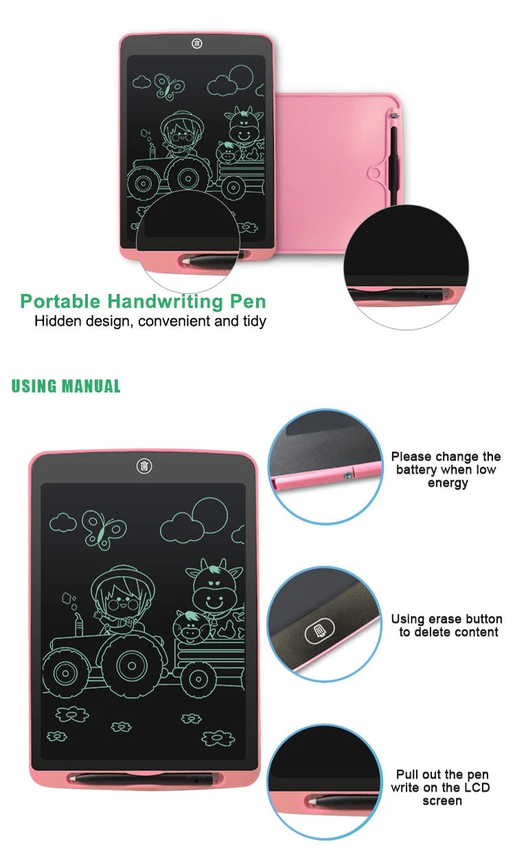  LCD writing tablet for effortless note-taking and doodling.