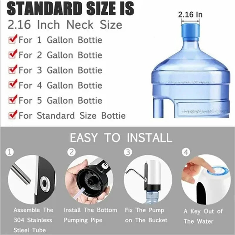 Automatic water dispenser is easy to install.
